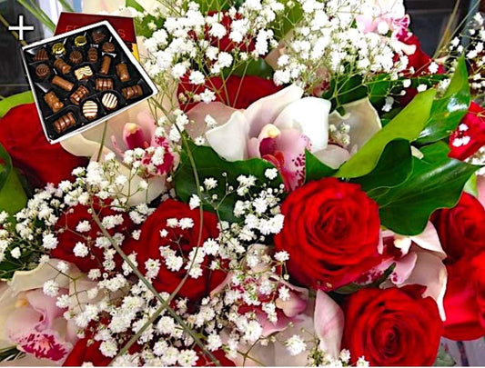 Romance Bouquet (+ free chocolate 200g)