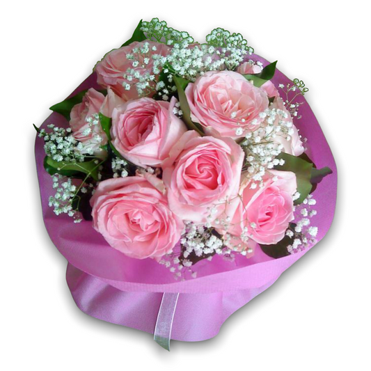 10 Pink Roses Flower Delivery Athens Greece