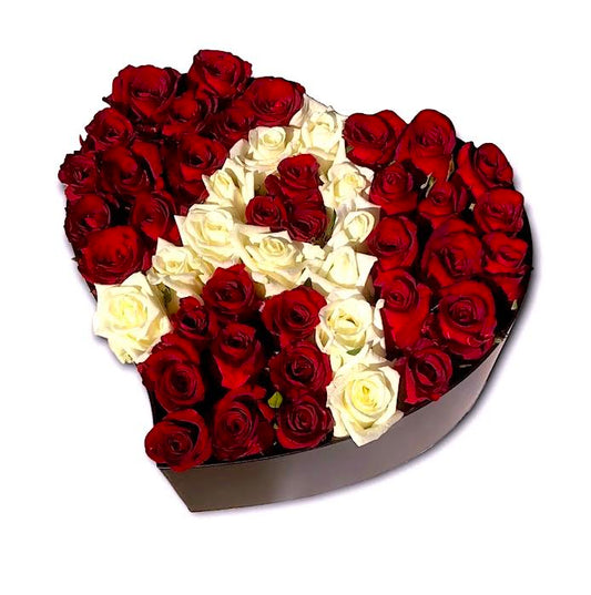Aphrodite’s Heart romantic red roses flower arrangement - Online delivery Athens