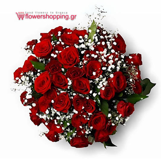 31 Red Roses Bouquet - Super Offer with Free Delivery in Athens!