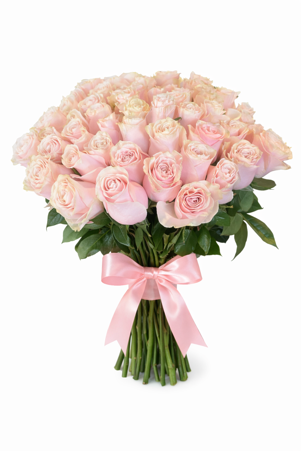 Bouquet of 51 pink roses