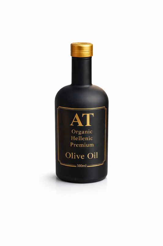 AT Organic Hellenic Premium Olive Oil 500ml, limited edition!