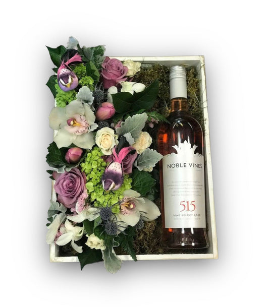 Elegant Champagne or Wine Gift Baskets