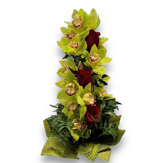 Orchids & Roses Elegant Bouquet 