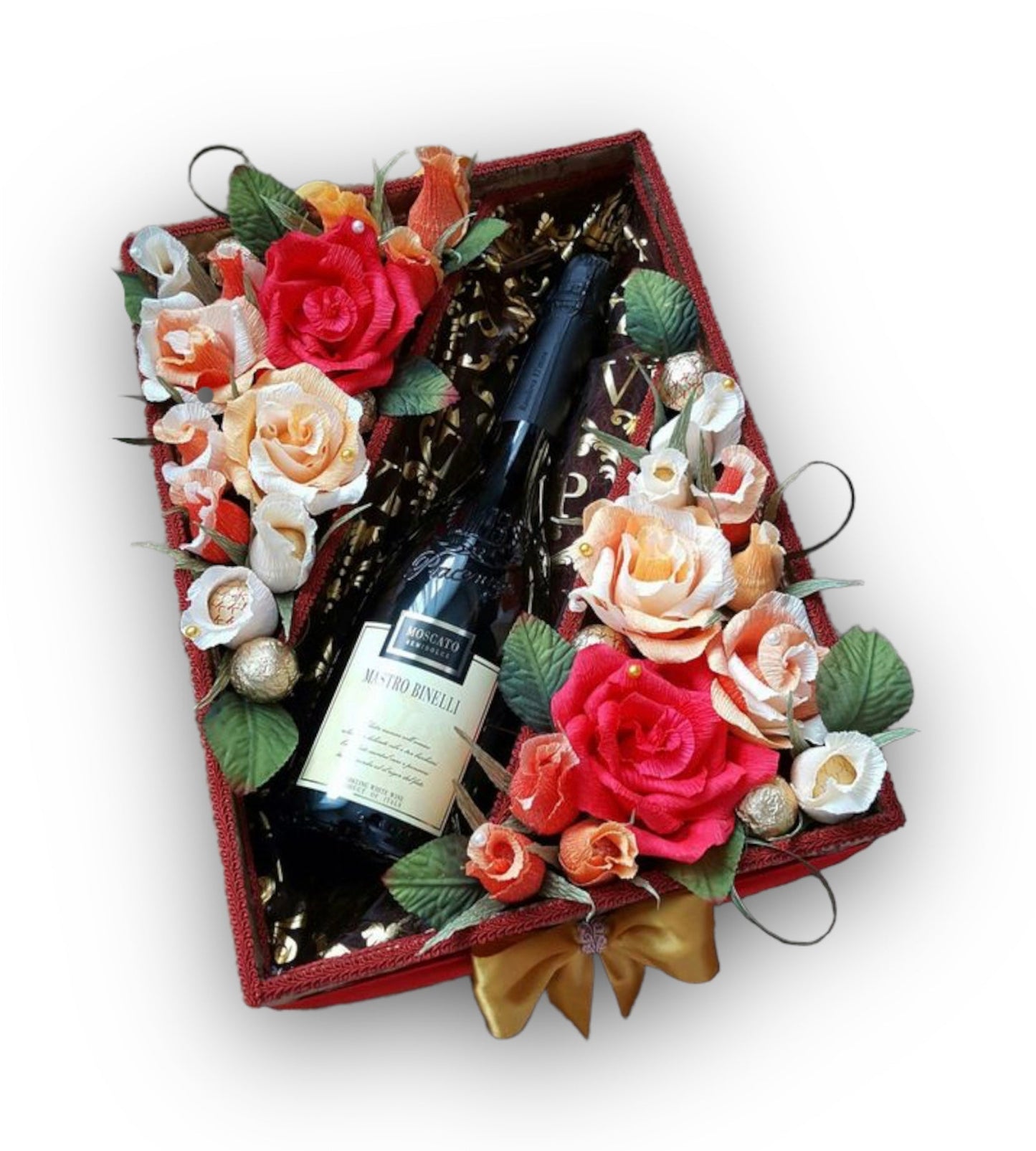 Elegant Champagne or Wine Gift Baskets.