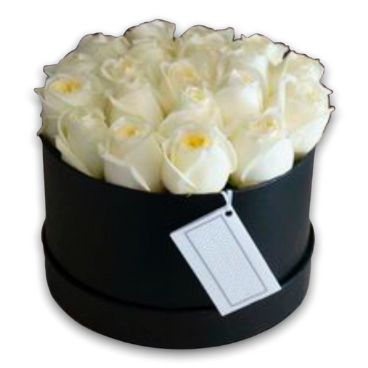 White roses box